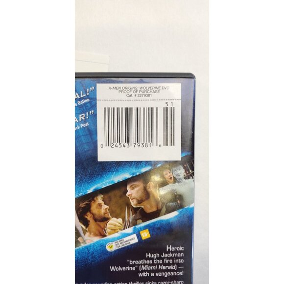 X-Men Origins: Wolverine DVD 2009 - Widescreen - Picture 6 of 6